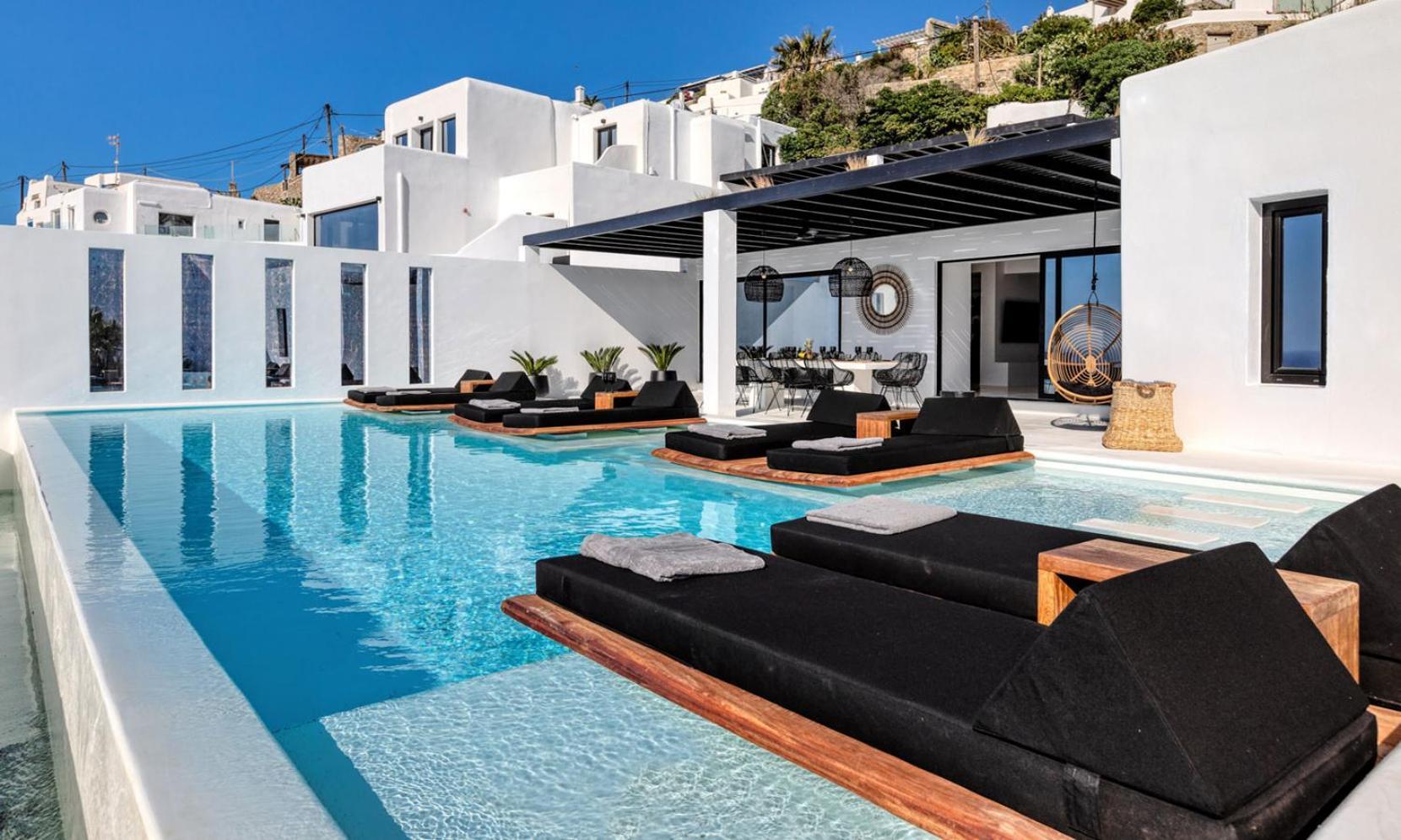 Psarou Black Villa 2 Экстерьер фото