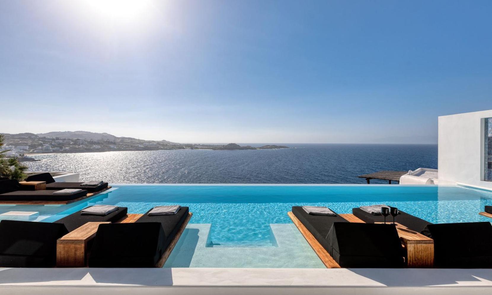 Psarou Black Villa 2 Экстерьер фото