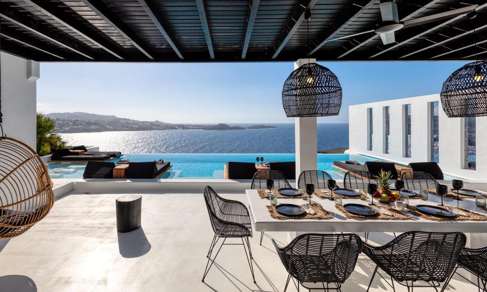 Psarou Black Villa 2 Экстерьер фото