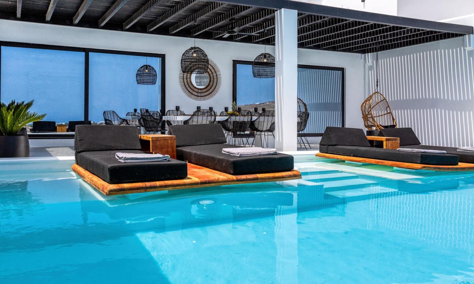 Psarou Black Villa 2 Экстерьер фото